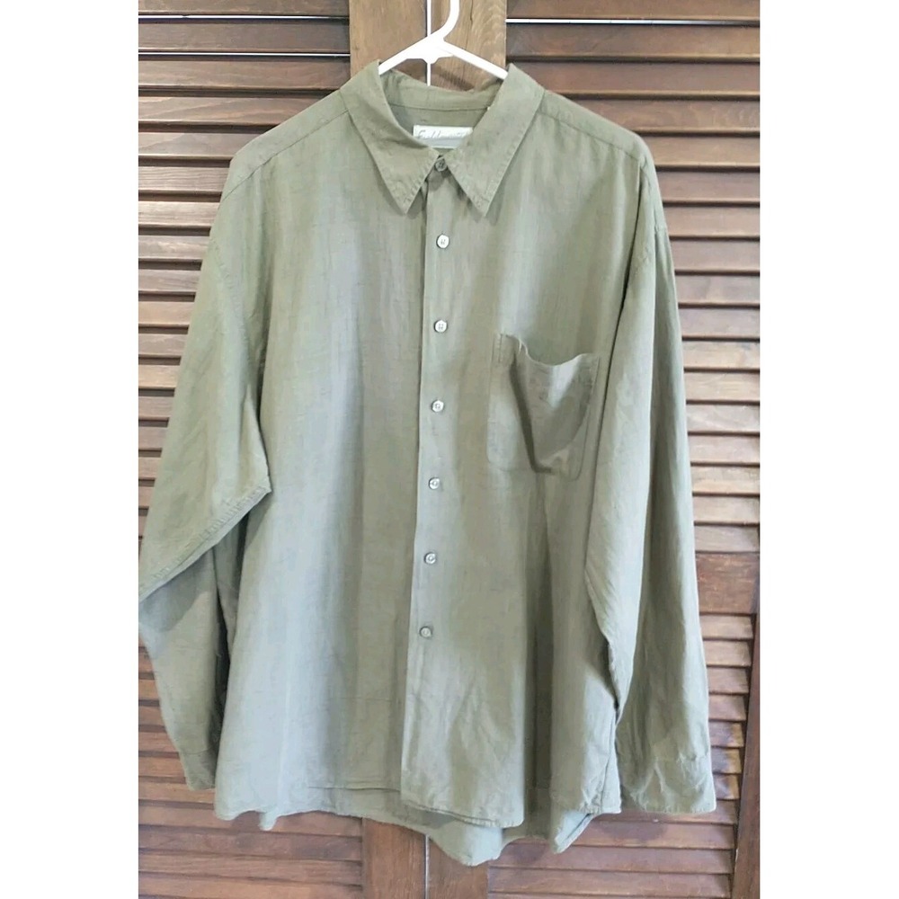 Fieldmaster Green Long Sleeve Buttonup Shirt Size XL